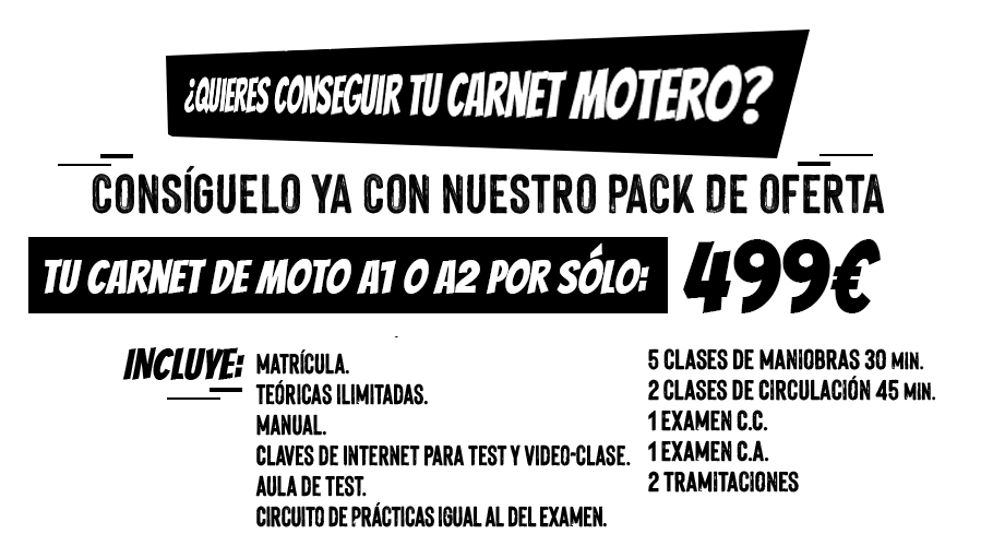 Oferta carnet moto